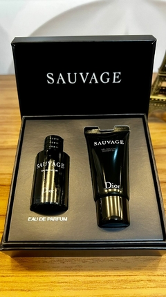 Kit Sauvage - Perfume Miniatura EDP 10ml e Gel de Banho 20ml