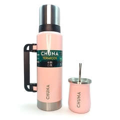 Set Termo/ Mate de acero inoxidable 1.2 litro - tienda online