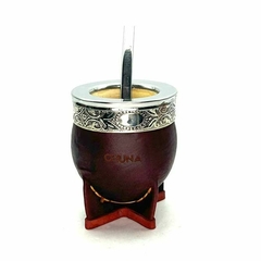 Mate Orion imperial de calabaza con virola acero - Chuna Online