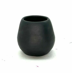 Mate Humahuaca negro de cerámica CON FALLA en internet