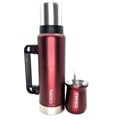 Set Termo/ Mate Cardo de acero inoxidable 1.2 litro - comprar online