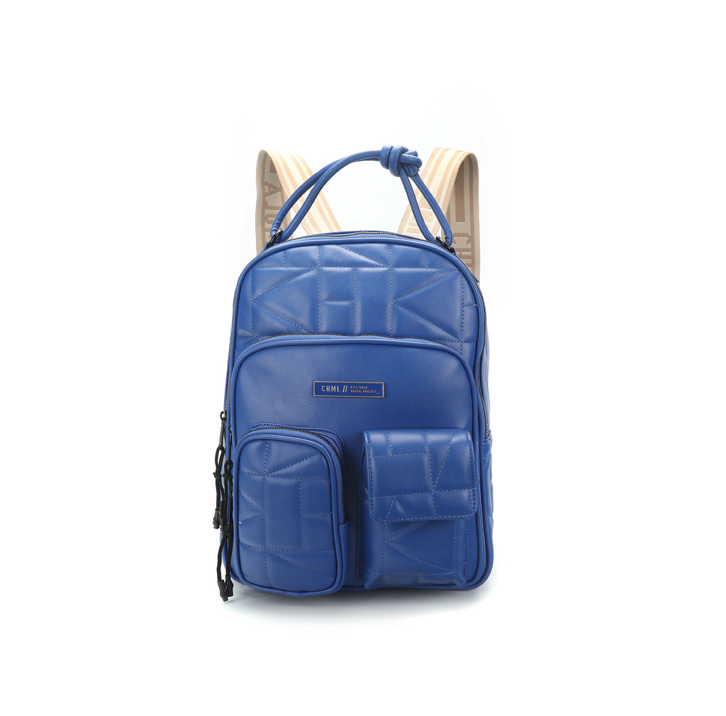Mochila Geo Multipocket Blue - Comprar en Rumena Bags