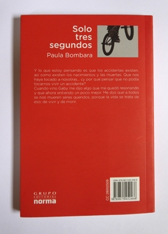 SOLO TRES SEGUNDOS usado - Paula Bombara - La Livre - Librería de barrio