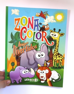 Imagen de Zona color. Amigos divertidos - Libro para colorear