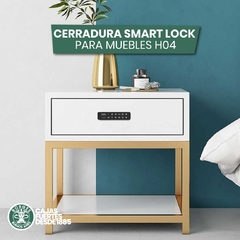 CERRADURA SMART LOCK PARA MUEBLES H04 COD: (F023-BF20 BLACK HORIZONTAL) - comprar online