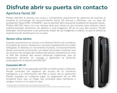 CERRADURA DIGITAL PHILIPS DDL702E-8HWS CON DETECCION DE ROSTRO - Borges Buenos Aires