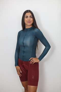 Blusa PRO Long Verde Petróleo - Feminina