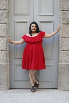 VESTIDO CIGANINHA GODÊ VERMELHO - comprar online