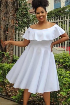 VESTIDO CIGANINHA GODÊ BRANCO - comprar online