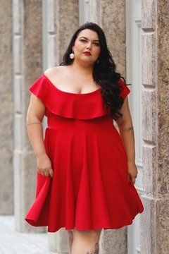 VESTIDO CIGANINHA GODÊ VERMELHO