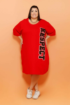 Vestido Camisetão RESPECT (vermelho)