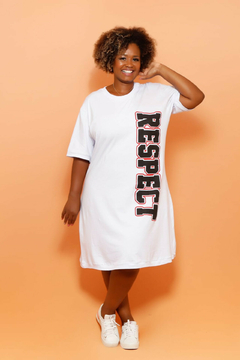 Vestido Camisetão RESPECT (branco)