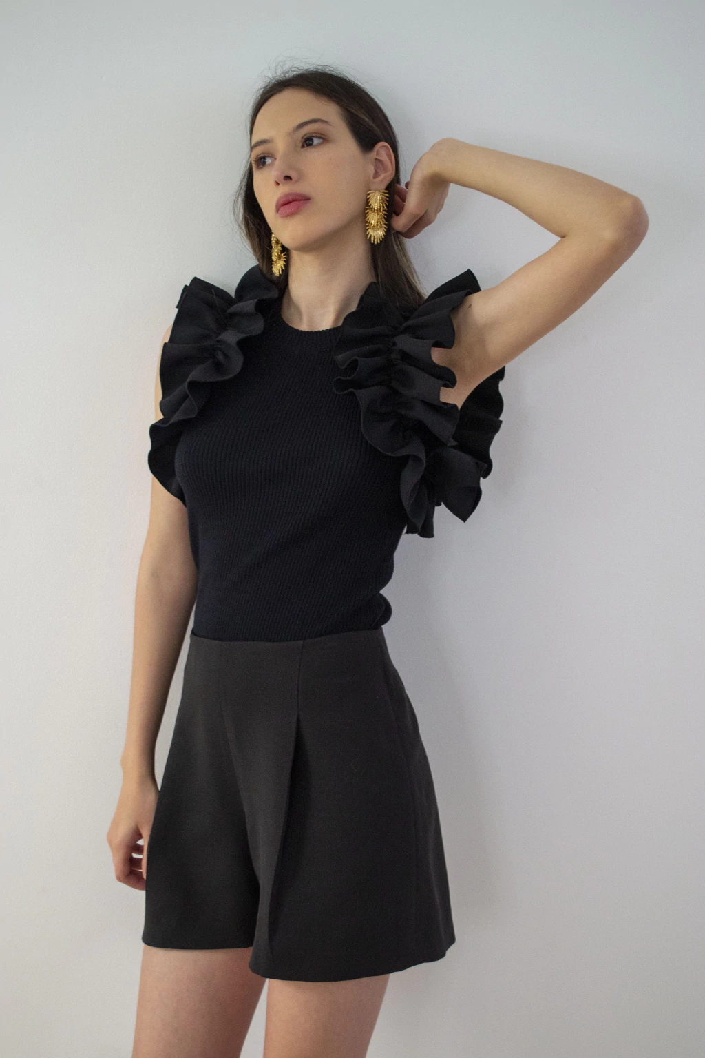 TOP LUISA - NEGRO