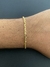 Pulseira Cadeado com Fecho Cravejado - 6,0 g - 21 cm - 2 mm - comprar online