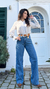 Calça Wide Leg Jeans Lisa Escura - Nardim - Authentic Fashion