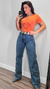 Calça Wide Leg Jeans Lisa Escura - Nardim - Authentic Fashion