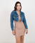 Jaqueta Jeans Cropped Azul - comprar online
