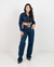Jaqueta Jeans Cropped Escura - comprar online