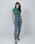 Calça Mom Jeans Lavagem Escura