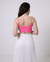 Top Cropped Reto Com Alcinha Canelado Rosa Pink - loja online