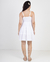 Vestido Curto Alça Lese Branco - loja online