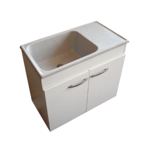 MUEBLE LAVADERO 80 BLANCO + BACHA