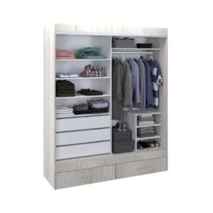 Vestidor 2 Puertas 180Cm Wengue - comprar online