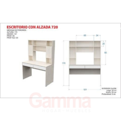 Escritorio + Alzada (720), Venezia (81036) - comprar online