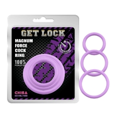Set de anillos Magnum Force Cock Ring - Violeta