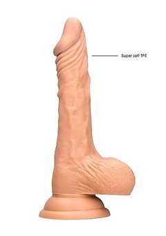 Realistic Dildo With Balls - 23 cm - Flesh en internet