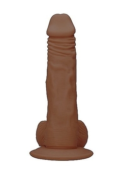 Realistic Dildo With Balls - 25 cm - Brown - tienda en línea