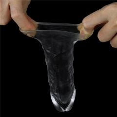 Flawless Clear Penis Sleeve Add 1'' - Inttimus Sex Shop