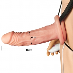 Vibrating Unisex Hollow Strap On - Inttimus Sex Shop