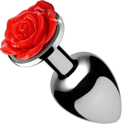 BS Red Rose Plug Anal - Mediano - Inttimus Sex Shop