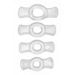 Size Matters Endurance Penis Ring Set - Clear