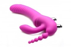 Regal Rider Vibrating Silicone Strapless Strap On Triple G Dildo en internet