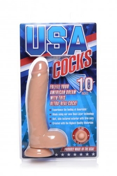 USA Cocks Consolador Ultra Real De Doble Capa 25cm - tienda en línea