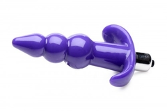 Ribbed Vibrating Butt Plug - Purple en internet