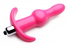Bumpy Vibrating Anal Plug - Pink - comprar en línea