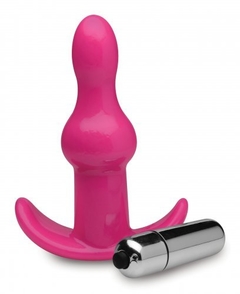 Bumpy Vibrating Anal Plug - Pink - Inttimus Sex Shop
