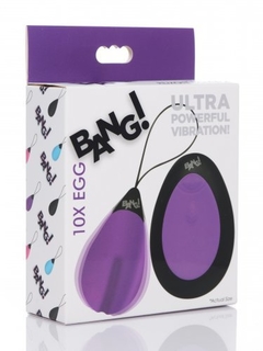10X Silicone Vibrating Egg - Purple - Inttimus Sex Shop