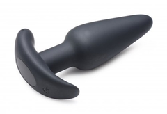 Remote Control 21X Vibrating Silicone Butt Plug - Black - comprar en línea