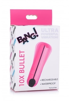 10X Rechargeable Vibrating Metallic Bullet - Pink - tienda en línea