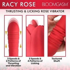 Bloomgasm Racy Rose Vibrador de rosas para empujar y lamer - Inttimus Sex Shop