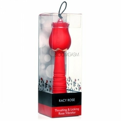 Bloomgasm Racy Rose Vibrador de rosas para empujar y lamer - Inttimus Sex Shop