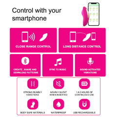 Vibrador con App para panty - Take over - Pink en internet