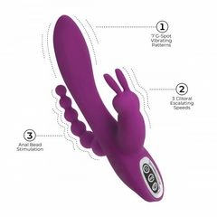 Vibrador triple estimulación Quivers 10X