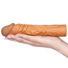 Add 2" Pleasure funda con extensión - Brown - tienda en línea