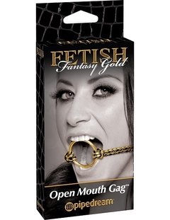 Fetish Fantasy Gold Open Mouth Gag Gold - comprar en línea