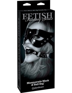 Fetish Fantasy Limited Edition Masquerade Mask & Ball Gag - comprar en línea